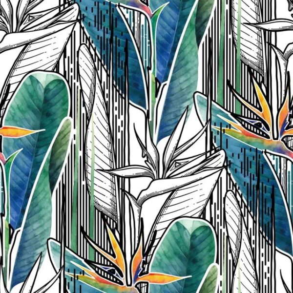 Strelitzia Khoki Mural