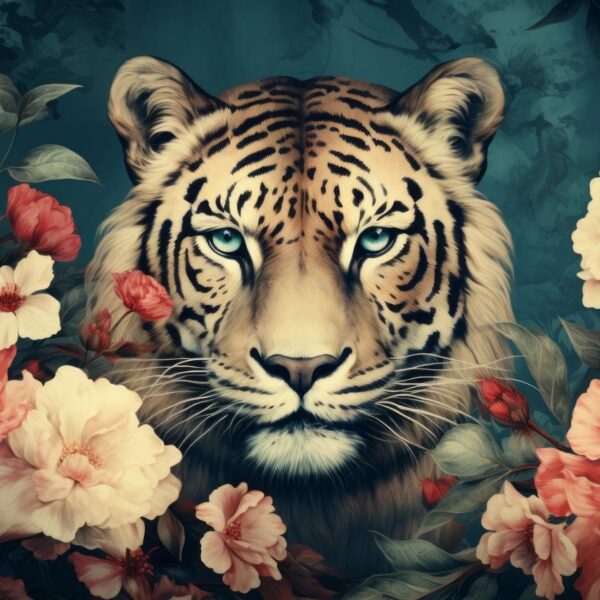 Regal Tiger Majesty Mural