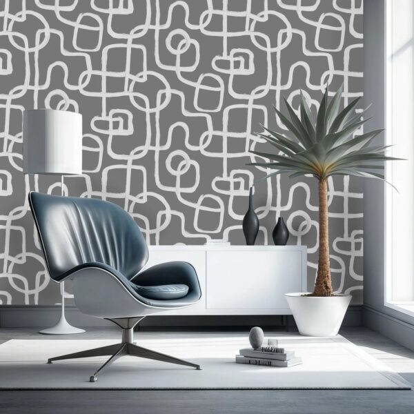 Chalk Lines Wallpaper