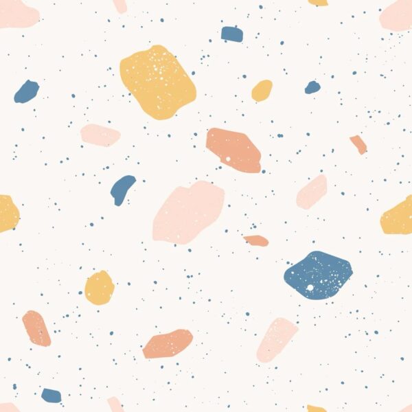 Terrazzo Crayon Wallpaper