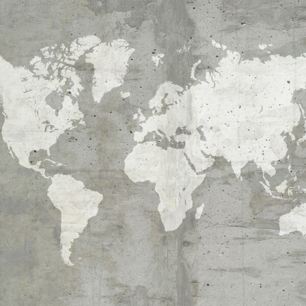 Concrete Map Mural