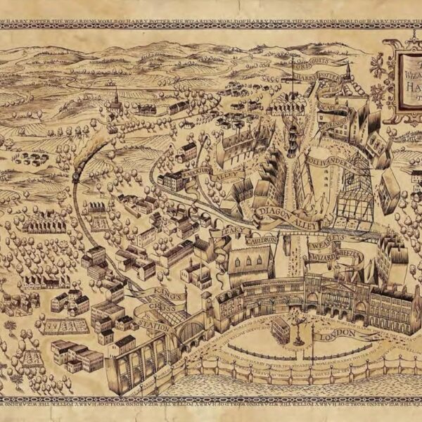 Hogwarts Map Mural