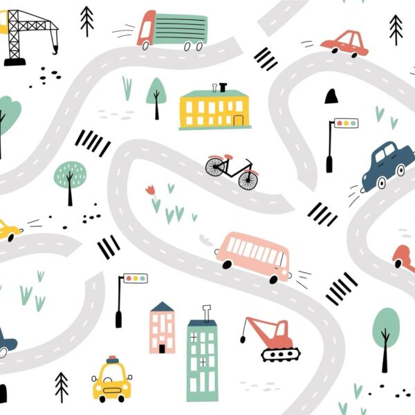 Pastel Road Race Mural