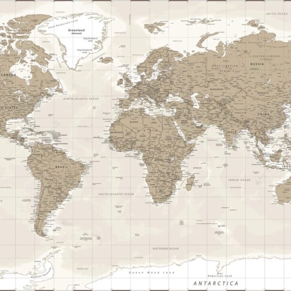 Pastel Sands Map Mural