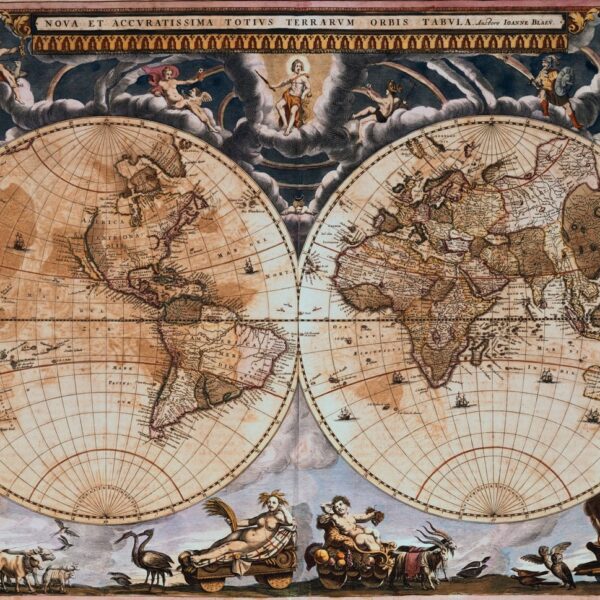 Renaissance Map Mural