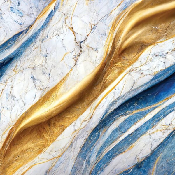 Sapphire Marble Mural