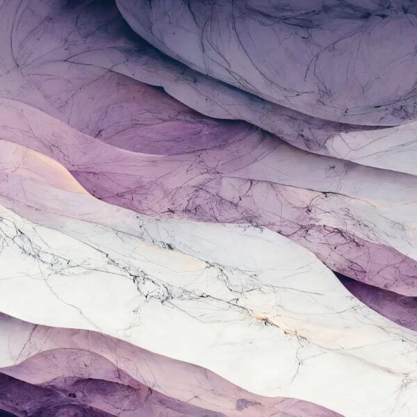 Purple Parlour Marble Mural