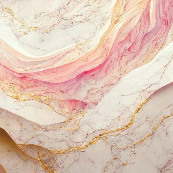 Pink Swirl Marble Mural