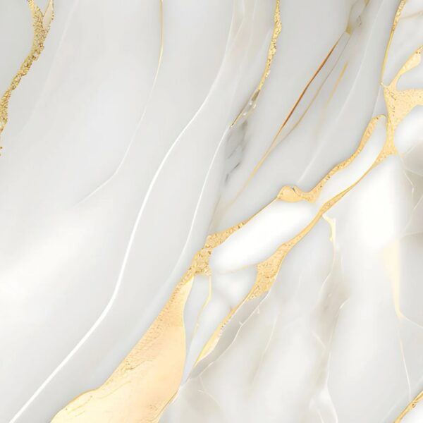 Gold Line Marble Mural