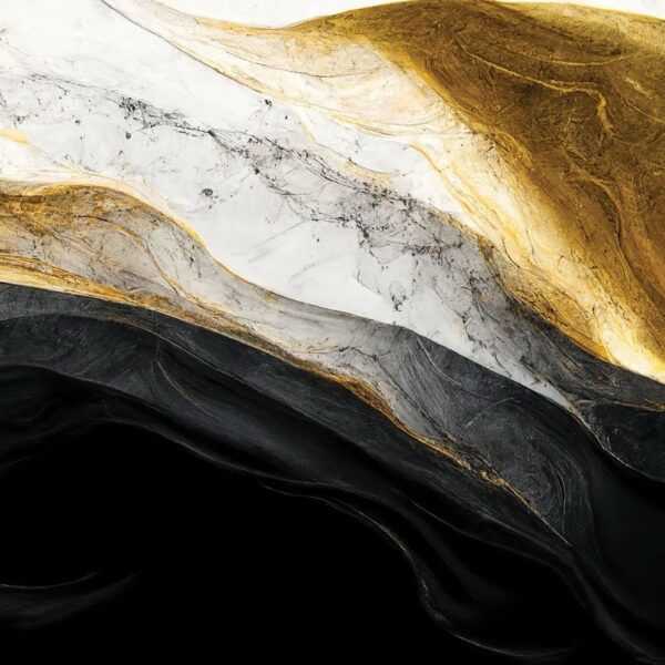 Black Bold Marble Mural