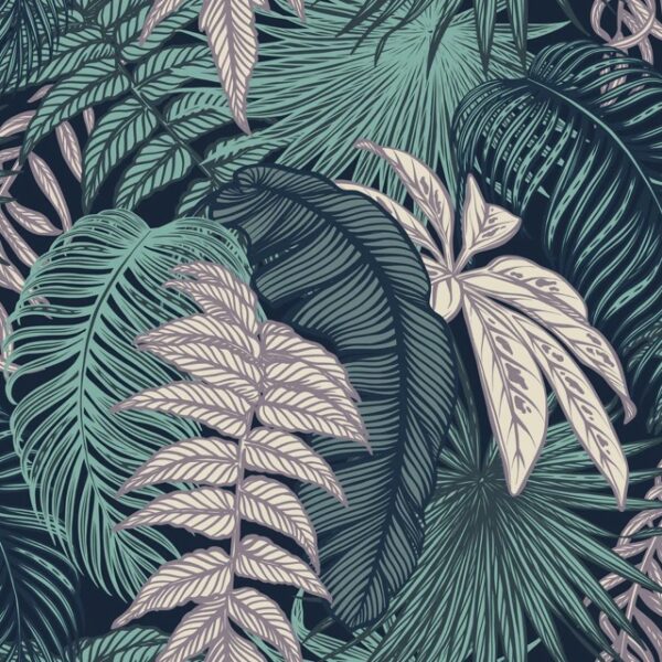 Midnight Palms Wallpaper