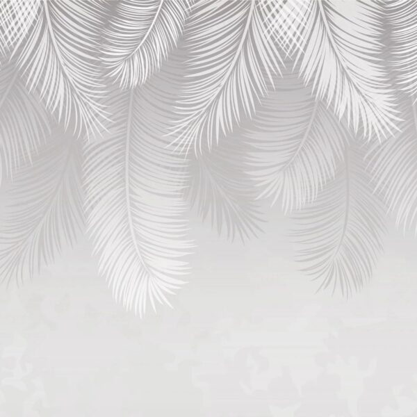 Snowfall Palms Mural